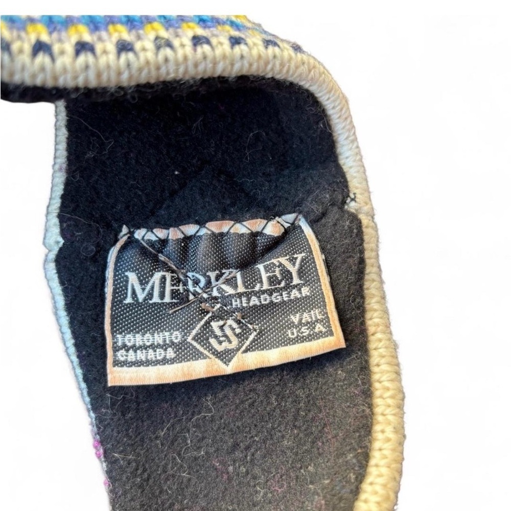 Merkley Fair Isle 100% Wool Knit Winter Ear Muff OSFA - Picture 2 of 4